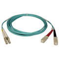 Tripp Lite 2m 10gb Duplex Multimode 50/125 Om3 Lszh Fiber Optic Patch Cable Lc/sc Aqua 6ft