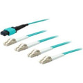 Add-on This Is A 30m Mpo (female) To 8xlc (male) 8-strand Aqua Riser-rated Fiber Fanout