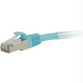 C2g 3ft Cat6a Snagless Shielded (stp) Network Patch Cable - Aqua