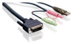 Iogear Dual Link Dvi Kvm Cable Usb & Aud/mic 10