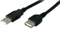 Add-on Addon 5 Pack Of 1.82m (6.00ft) Usb 2.0 (a) Male To Female Black Extension Cable