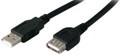 Add-on Addon 5-pack Of 10ft Usb 2.0 (a) Male To Female Black Cables