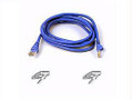 Belkin International Inc 15ft Cat6 Patch Cable, Utp, Blue Pvc Jacket, 23awg, 50 Micron, Gold Plated Rj-45