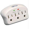 Tripp Lite Surge Protector Wallmount Direct Plug In 3 Outlet 660 Joules
