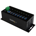 Startech Add Seven Usb 3.0 Ports With This Din Rail Or Surface-mountable Metal Hub - 15kv