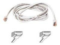 Belkin International Inc 5ft Cat5e Patch Cable, Utp, White Pvc Jacket, 24awg, T568b, 50 Micron, Gold Plat