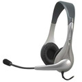 Silver Stereo Headset/Mic