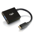 C2g Hdmi To Vga Adapter Converter Dongle Male To Female Black-easily Connect The