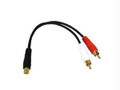 C2g 6in Value Series One Rca Female To Two Rca Male Y-cable