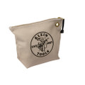 Klein Tools Consumable Zipper Bag, Natural Canvas, 10" x 8" ~Part# 5539NAT ~ NEW