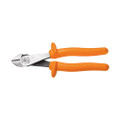 Klein Tools Insulated Diag.-Cutting Pliers, Hi-Leverage, Curved Handles, 8" ~Part# D228-8-INS ~ NEW