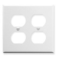 ICC FACEPLATE, ELECTRICAL, 2-GANG, WHITE  ~ IC106FP4WH