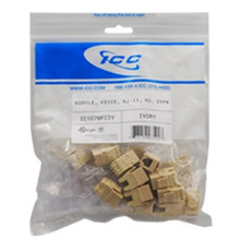 ICC MODULE, VOICE, RJ-11, HD, 25PK, IV Stock# IC1076FCIV