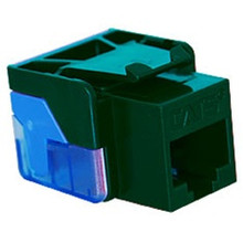 ICC Module, CAT-5e, EZ ~ RJ-45 keystone jack ~ GREEN, Part# IC1078E5-GN