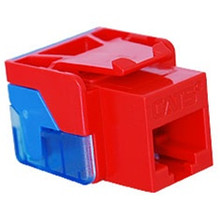 ICC Module, CAT-5e, EZ ~ RJ-45 keystone jack ~ RED, Part# IC1078E5-RD