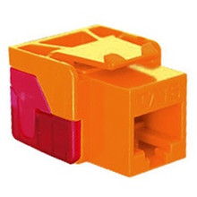 ICC Module, Cat 6, EZ, RJ-45 keystone jack, ORANGE, Part# IC1078L6-OR