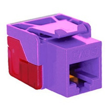 ICC Module, Cat 6, EZ, RJ-45 keystone jacks, PURPLE, Part# IC1078L6-PR