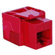 ICC Module, Cat 6, EZ, RJ-45 keystone jack, RED, Part# IC1078L6-RD