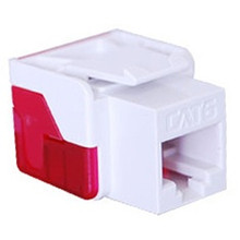 ICC Module, Cat 6, EZ, RJ-45 keystone jack WHITE, Part# IC1078L6-WH