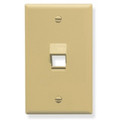 ICC Face Plate, Angled, 1-Gang, 1-Port, Ivory, Part# IC107DA1-IV
