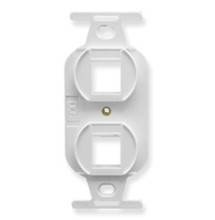 ICC INSERT, ELECTRICAL, 2-PORT, WHITE, Part# IC107DPIWH