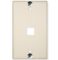 ICC WALL PLATE, PHONE, FLUSH, 1-PORT, ALMOND Stock# IC107FFWAL