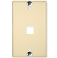 ICC WALL PLATE, PHONE, FLUSH, 1-PORT, IVORY Stock# IC107FFWIV