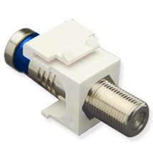 ICC MODULE, CRIMP, F-TYPE, RG6Q, WHITE, Part# IC107FQGWH