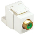 ICC MODULE, RCA IDC, GREEN INSERT, WHITE Stock# IC107G8GWH