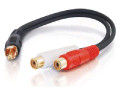 C2g 6in Value Series One Rca Mono Male To Two Rca Stereo Female Y-cable