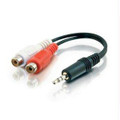 C2g 6in Value Series One 3.5mm Stereo Male To Two Rca Stereo Female Y-cable
