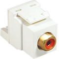 ICC MODULE, RCA IDC, RED INSERT, WHITE Stock# IC107R8GWH