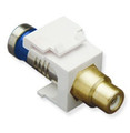 ICC MODULE, CRIMP, RCA, RG6Q, WH INS, WHITE Stock# IC107RQWWH