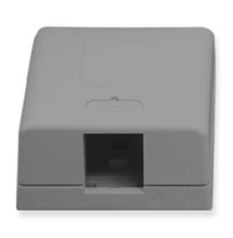 ICC SURFACE MOUNT BOX, 1-PORT, GRAY Stock# IC107SB1GY