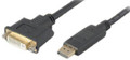 Add-on Addon 5 Pack Of 20.00cm (8.00in) Displayport Male To Dvi-i (29 Pin) Female Black