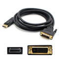 Add-on Addon 5 Pack Of 10ft Displayport Male To Dvi-d Dual Link (24+1 Pin) Male Black A