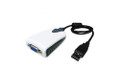 Add-on Addon 5 Pack Of 20.00cm (8.00in) Usb 2.0 (a) Male To Vga Female Black Usb Video