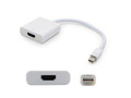 Add-on Addon 5 Pack Of 8in Mini-displayport Male To Hdmi Female White Adapter Cable