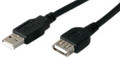 Add-on Addon 15.24cm (6.00in) Usb 2.0 (a) Male To Female Black Extension Cable