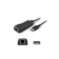 Add-on Addon 20.00cm (8.00in) Usb 2.0 (a) Male To Rj-45 Female Black Adapter Cable