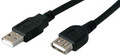 Add-on Addon 10ft Usb 2.0 (a) Male To Female Black Cable