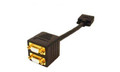 Add-on Addon 20.00cm (8.00in) Vga Male To Female Black Splitter Cable