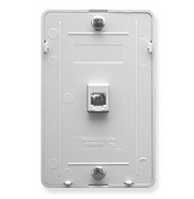 ICC WALL PLATE, TELEPHONE, 6P6C, WHITE Stock# IC630DB6WH