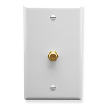 ICC WALL PLATE, F-TYPE, WHITE Stock# IC630EG0WH
