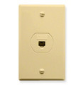ICC WALL PLATE, DESIGNER, VOICE 6P6C, IVORY Stock# IC630S60IV