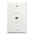 ICC WALL PLATE, DESIGNER, VOICE 6P6C, WHITE Stock# IC630S60WH