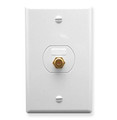 ICC WALL PLATE, DESIGNER, F-TYPE, WHITE Stock# IC630SG0WH