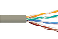 ICC Cat 5E 350 UTP Solid Cable, 24G, 4P, CMP, 1,000 FT, Grey, Part# ICCABP5EGY