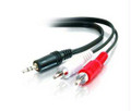 C2g 6ft Value Series One 3.5mm Stereo Male To Two Rca Stereo Male Y-cable