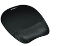 Fellowes, Inc. Memory Foam Mouse Pad/wrist Rest - Black.item H X W X D (inches):1.00 X 7.94 X 9